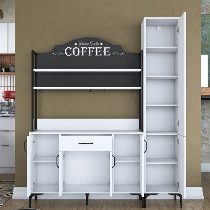 Hanah Home Armario Multiusos Blanco 160x198,6x40 cm